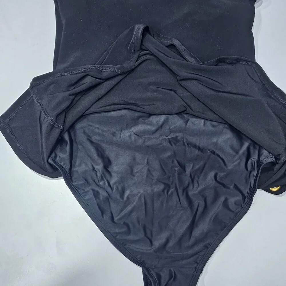 Beyond Control Grommet-Detail Square-Neck Swim Dress - Picture 11 of 16